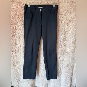 adidas Navy Golf Pants with Brushed Metal Buttons